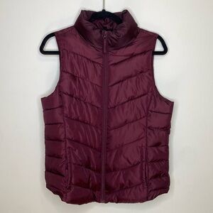 SO Maroon Puffer Vest